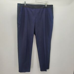 Eileen Fisher two toned zip ankle organic cotton pants women's size xl